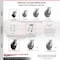 Service Caster 4 Inch Kingpinless Phenolic Wheel Caster Brakes 2 Rigid, 2PK SCC-KP30S420-PHR-SLB-2-R-2 - alternate 6